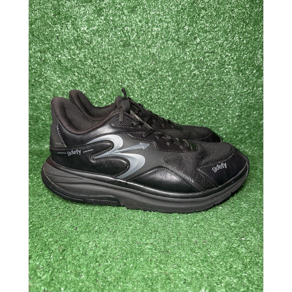 Gravity Defyer G-Defy Energiya Men Size 14 Black Comfort Orthopedic Shoe Sneaker